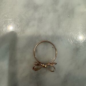 kate spade gold bow ring
